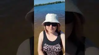 Эдгар и Татьяна. Купается в Волге #лето #отдых