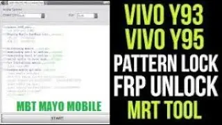 vivo y93 1815 Frp pattern unlock by mrt dongle