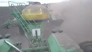 Сев озимой пшеницы на тракторе Джондир 9430.