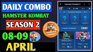 HAMSTER KOMBAT GAMEDEV DAILY COMBO | HAMSTER KOMBAT DAILY COMBO | 8-9 APRIL HAMSTER DAILY COMBO