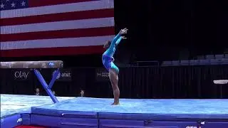 Simone Biles Nailing Full In Beam Dismount For 1 Minute Straight!