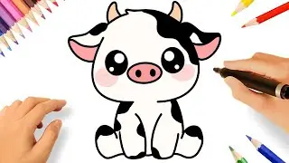 COMO DESENHAR UMA VACA FÁCIL 🐮
