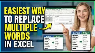 How to replace multiple text/word in excel 
