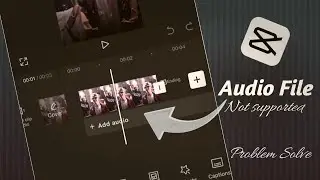 audio file not supported in capcut || Import file not supported in Capcut