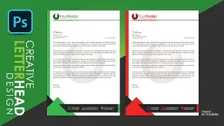 Professional Letterhead Design in Photoshop Tutorial | How to Make Awesome Letterhead Design