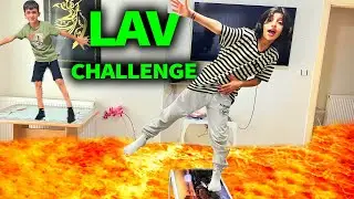 YERDE LAV VAR CHALLENGE !! Sude Ve Polat İle  THE FLOOR İS LAVA CHALLENGE