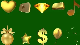 Golden effect green screen|green screen gold effect|green screen no copyright free download