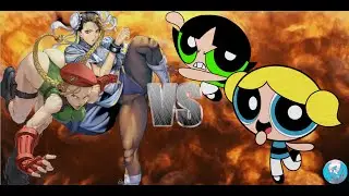 MUGEN - Request - Cammy + Chun-Li VS Buttercup + Bubbles - See Description