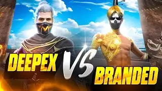 DEEPEX FF 😈🌍 VS BRANDED FF 🥷 || Freestyle 1vs1 Fight 💀