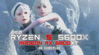 NieR Replicant ver.1.22474487139 - AMD Ryzen 5 5600X / RX 6800 XT / 4K High Settings / AMD SAM