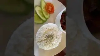 Pork binagoongan with rice & veges #viral #asmr #satisfying #foodie #trending #yummy #shorts