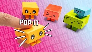 HOW TO MAKE BOX POP IT origami fidget toy/ VIRAL TikTok fidget toys