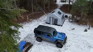 Warm Tent & Wood Stove for chilly nights, family camping time #camping #tent  #winter