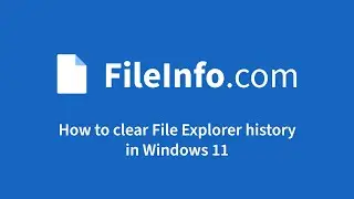 How to clear File Explorer history in Windows 11