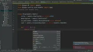 creating blog models in django | django | python | #8