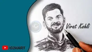 Drawing Virat Kohli | Virat Kohli Simple Sketch