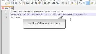 How to add media files in HTML5
