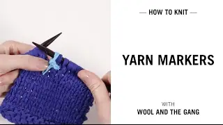 How to use yarn markers when knitting