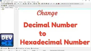 Write a program for change Decimal Number to Hexadecimal number