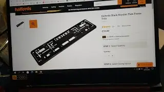 Halfords Black Number Plate Frame Trim Review