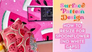 How to Resize a Pattern Tile for Spoonflower Without Getting White Lines
