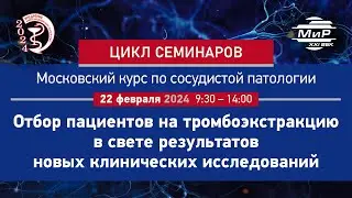 Анисимов Кирилл Владимирович Обзор исследований, посвященных тромбоэкстракции у пациентов