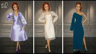 Handmade elegant evening dresses for dolls | Sew miniature holiday dresses DIY