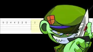 V.S Flippy Flipped Out! Friday Night Funkin - Hiding (Easy Guitar Tabs Tutorial)