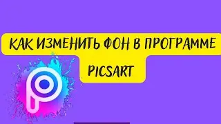 Как изменить фон в программе Picsart