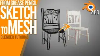 How to transform your Grease Pencil sketch to a 3D Mesh | Blender 2.83 | Tutorial