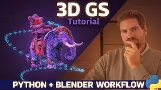 100% Automated 3D Gaussian Splatting Dataset Creation from 3D Mesh (Blender Python API)