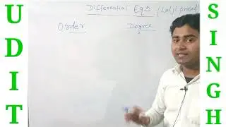 BSC DIFFERENTIAL EQUATION LALJI PRASAD solution LEC-1