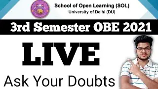 Important Live For 3rd Semester OBE 2021