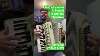 Sanfona a venda - tocando o fundo da grota no acordeon - acordeon barato- Todeschini