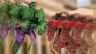 Hulk vs HulkBuster - Fight Scene animation | With Paper