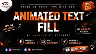 Animated Text Fill Using HTML and CSS ||