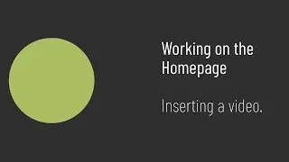 Home Page: Video