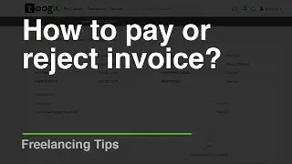 How to pay or reject invoice – Toogit