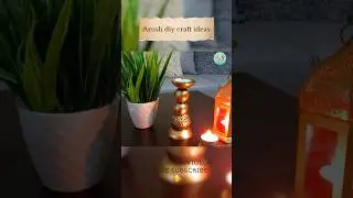 fancy tea light candle holder diy idea #tealightholder #diwalidecoration #bestoutofwaste #craft #diy