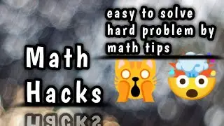 How to solve hard math problem easily 🤯🙀🤩 #mathhacks #mathematics #keepsupporting #subscribeformore