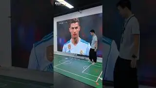 Interactive floor LED screen. 