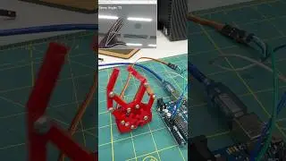 Control servo with hand gesture.🔥