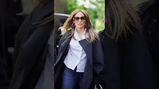 JLo's Parisian Chic! Crisp White Shirt Stuns in Paris 🇫🇷