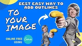 How To Add White Outline On Pictures To Make YouTube Thumbnails | Canva Tutorial