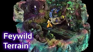 Inside a giant tree in the Feywild  (Dungeons and Dragons Terrain)