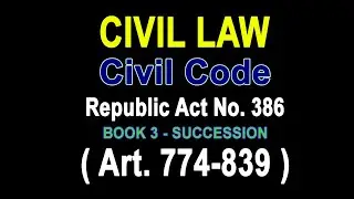Audio Codal: Civil Code - Philippines Part 1 Book 3 #audiocodal #succession #law