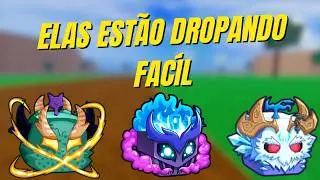 As Melhores frutas que eu peguei até agora no evento de natal do Bloxfruits