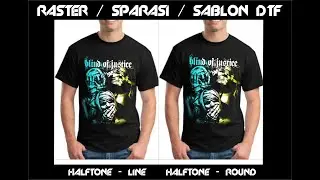 RASTER | SPARASI | SABLON DTF | CORELDRAW TUTORIAL