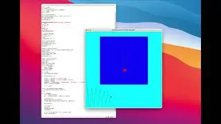 Damped simple harmonic motion (pendulum) using Python Turtle and Scipy.