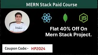 MERN Stack Project Course Discount || Flat 40% off #mern #react #node #mernstack #mongodb